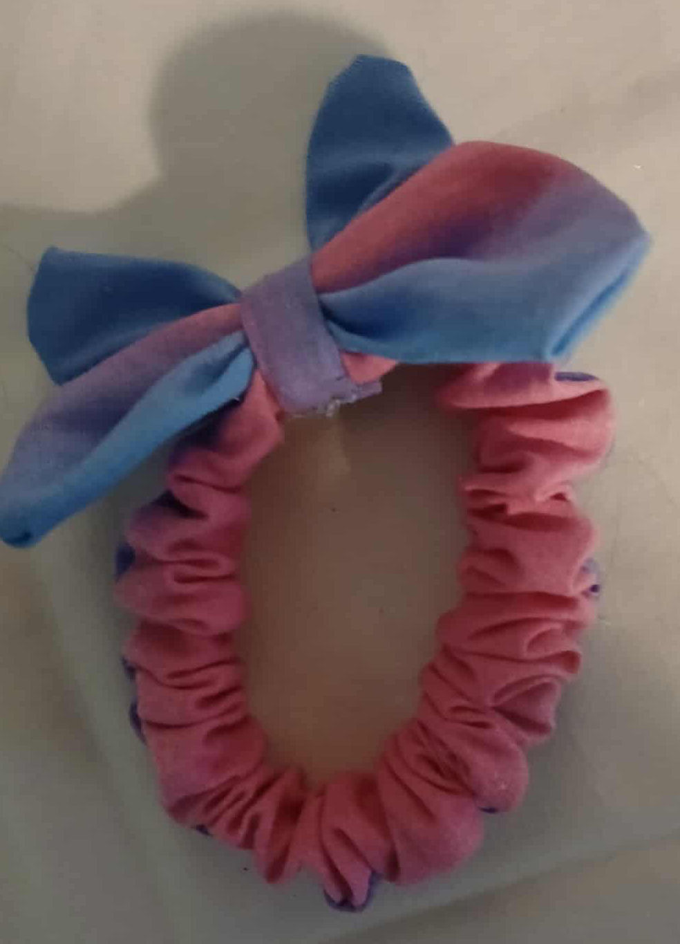 Pink and Blue Kid Scrunchie