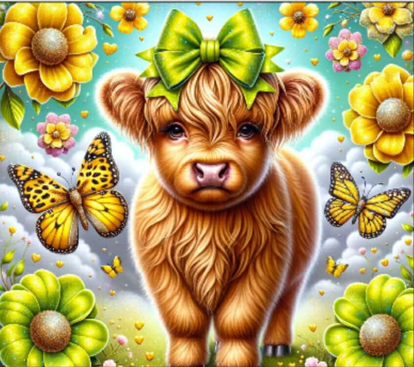Highland Cow Car Coaster