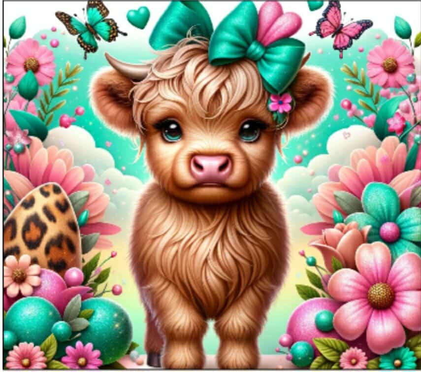 Highland Cow Car Coaster