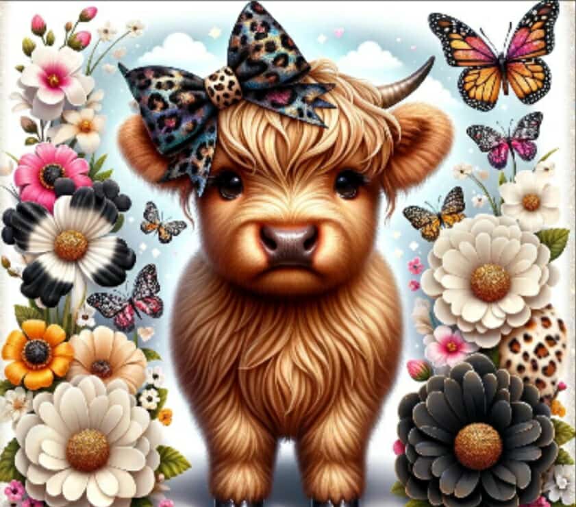 Highland Cow Car Coaster