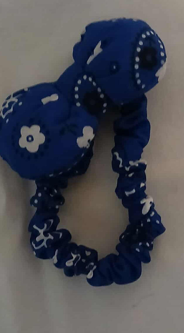 Blue Kid Scrunchie