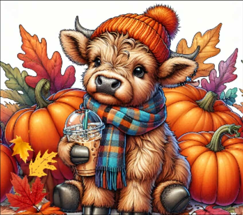 Fall Highland Cows Tumbler