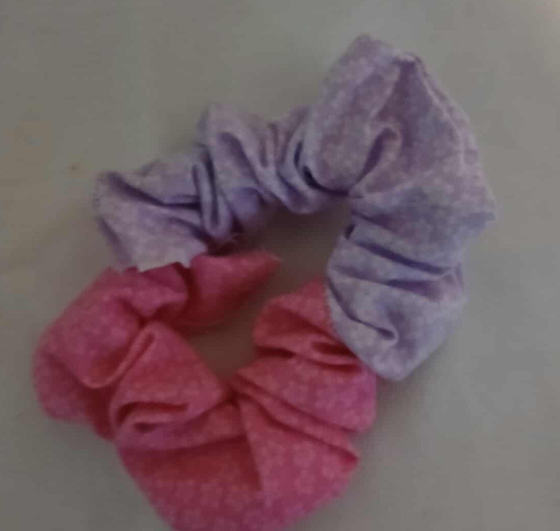 Pink and Purple Scrunchie