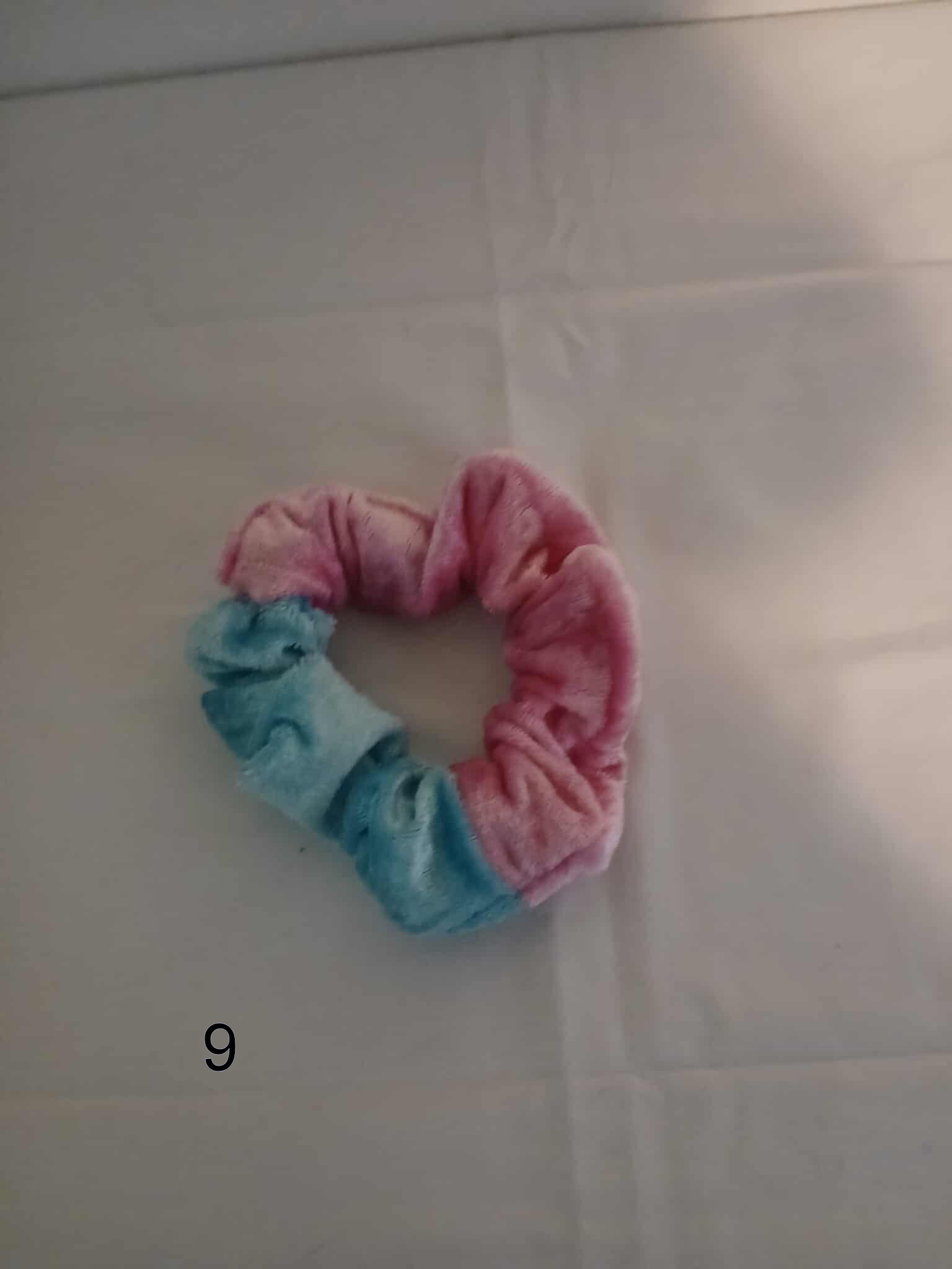 Pink and Teal Scrunchie