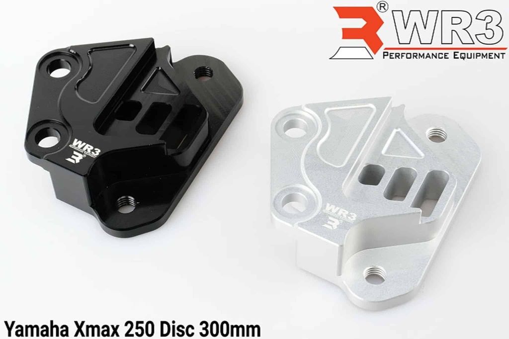 X Max WR3-Front-Caliper-Bracket-Xmax-250-300mm-BK