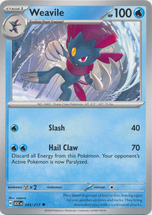 ASC 045/217 Weavile