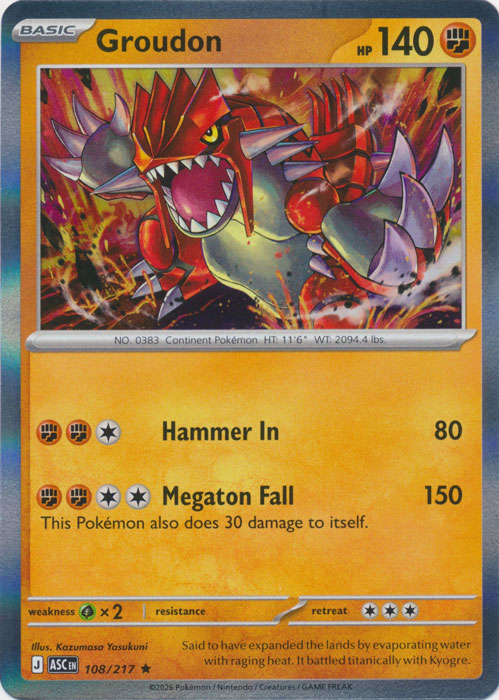 ASC 108/217 Groudon