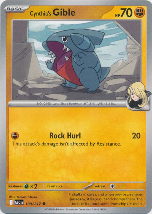 ASC 109/217 Cynthia's Gible