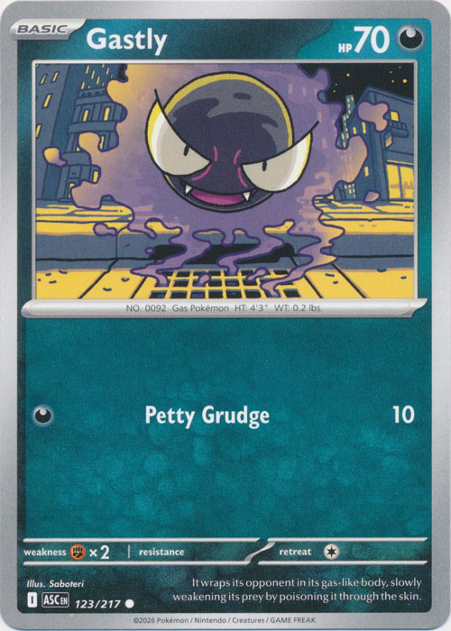 ASC 123/217 Gastly