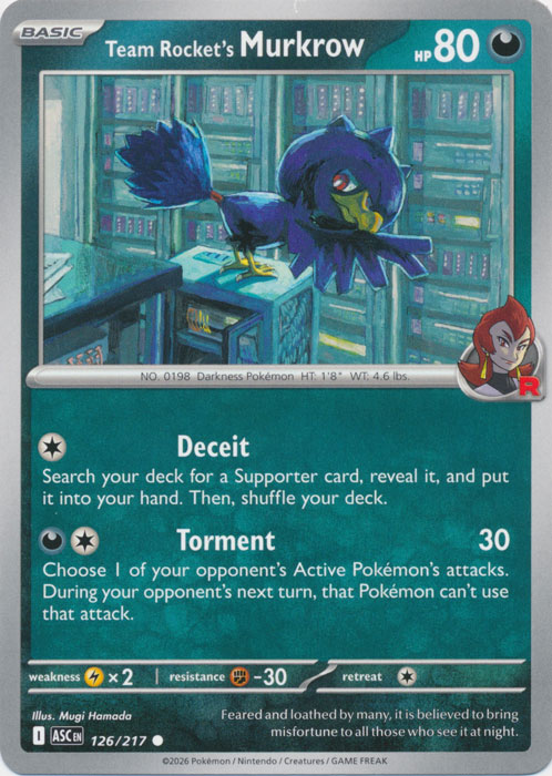 ASC 126/217 Team Rocket's Murkrow
