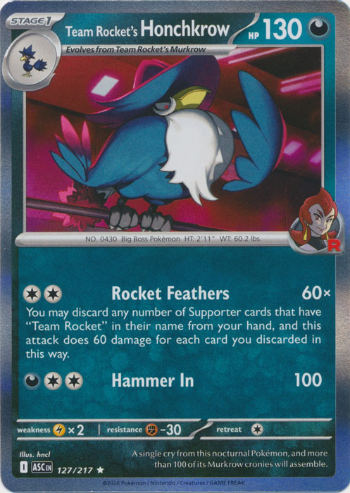 ASC 127/217 Team Rocket's Honchkrow