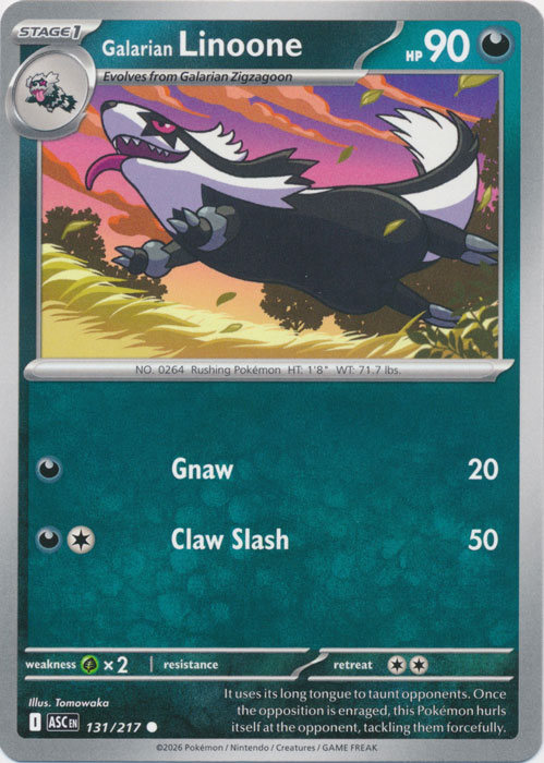 ASC 131/217 Galarian Linoone