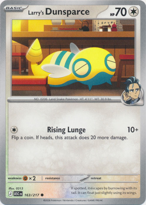 ASC 163/217 Larry's Dunsparce