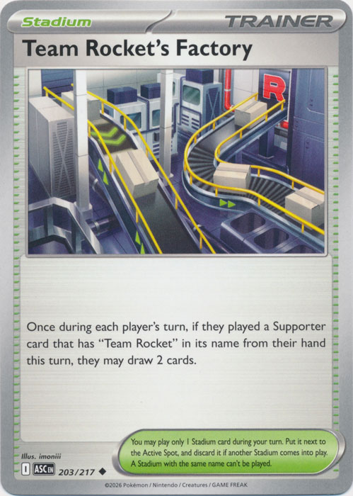 ASC 203/217 Team Rocket's Factory