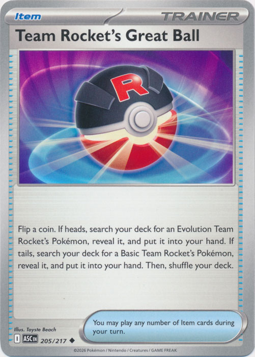 ASC 205/217 Team Rocket's Great Ball