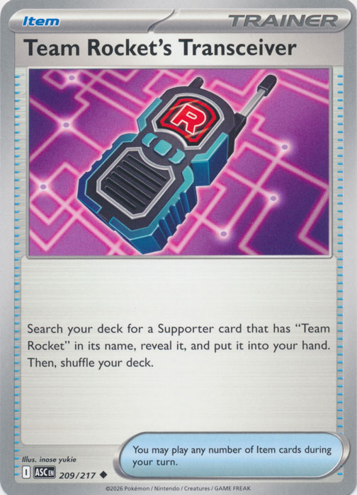 ASC 209/217 Team Rocket's Transceiver