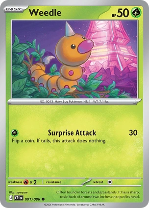 CRI 001/086 Weedle