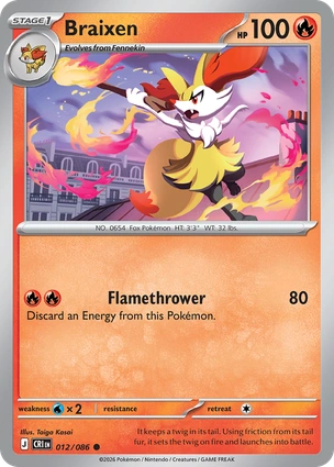 CRI 012/086 Braixen