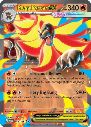 CRI 015/086 Mega Pyroar ex