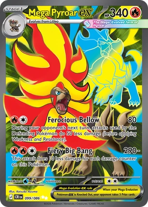 CRI 099/086 Mega Pyroar ex