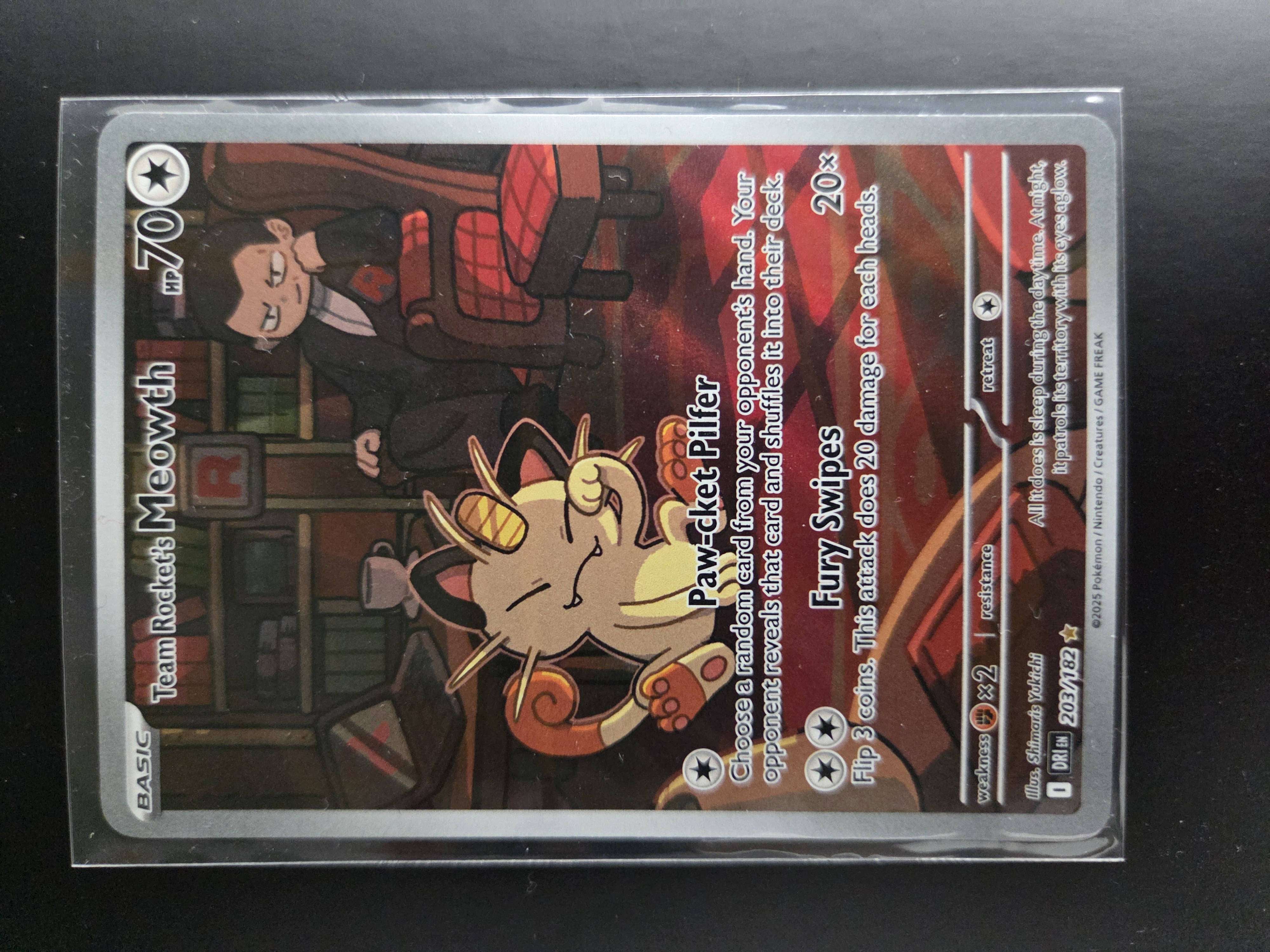 DRI 203/182 Team Rocket's Meowth