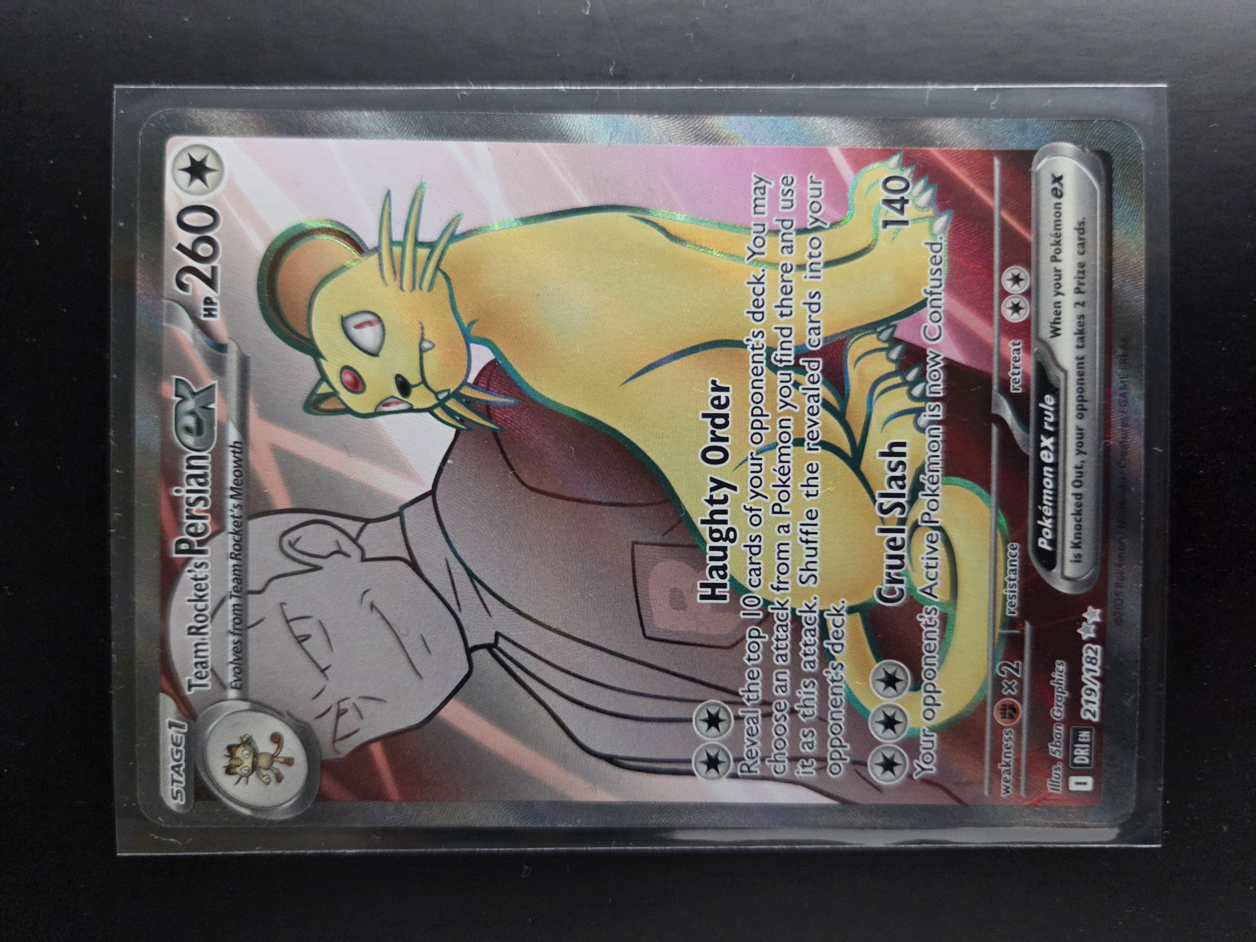 DRI 219/182 Team Rocket's Persian ex