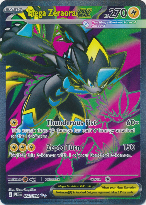PBL 098/084 Mega Zeraora ex