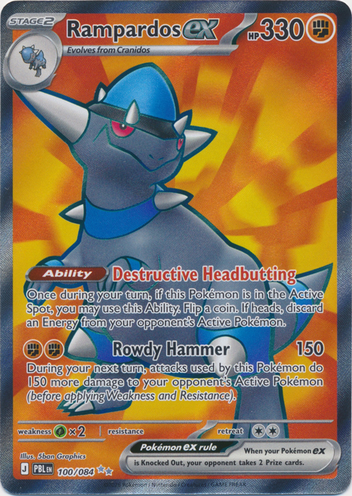 PBL 100/084 Rampardos ex