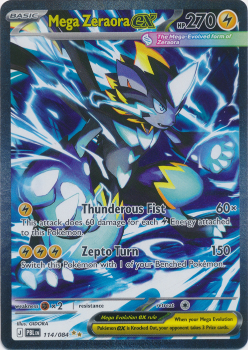 PBL 114/084 Mega Zeraora ex