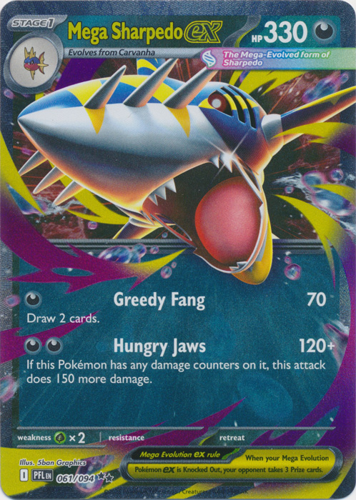 PFL 061/094 Mega Sharpedo ex