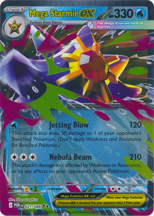 POR 021/088 Mega Starmie ex