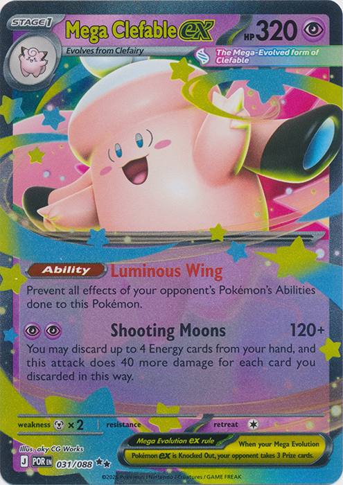 POR 031/088 Mega Clefable ex