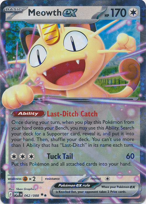 POR 062/088 Meowth ex