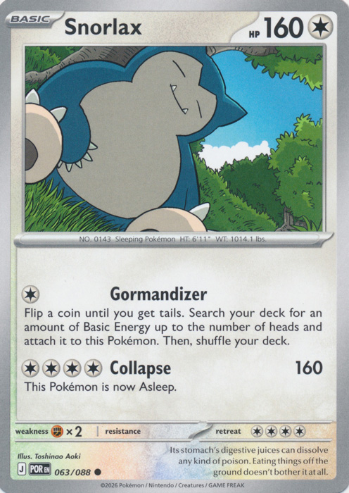 POR 063/088 Snorlax