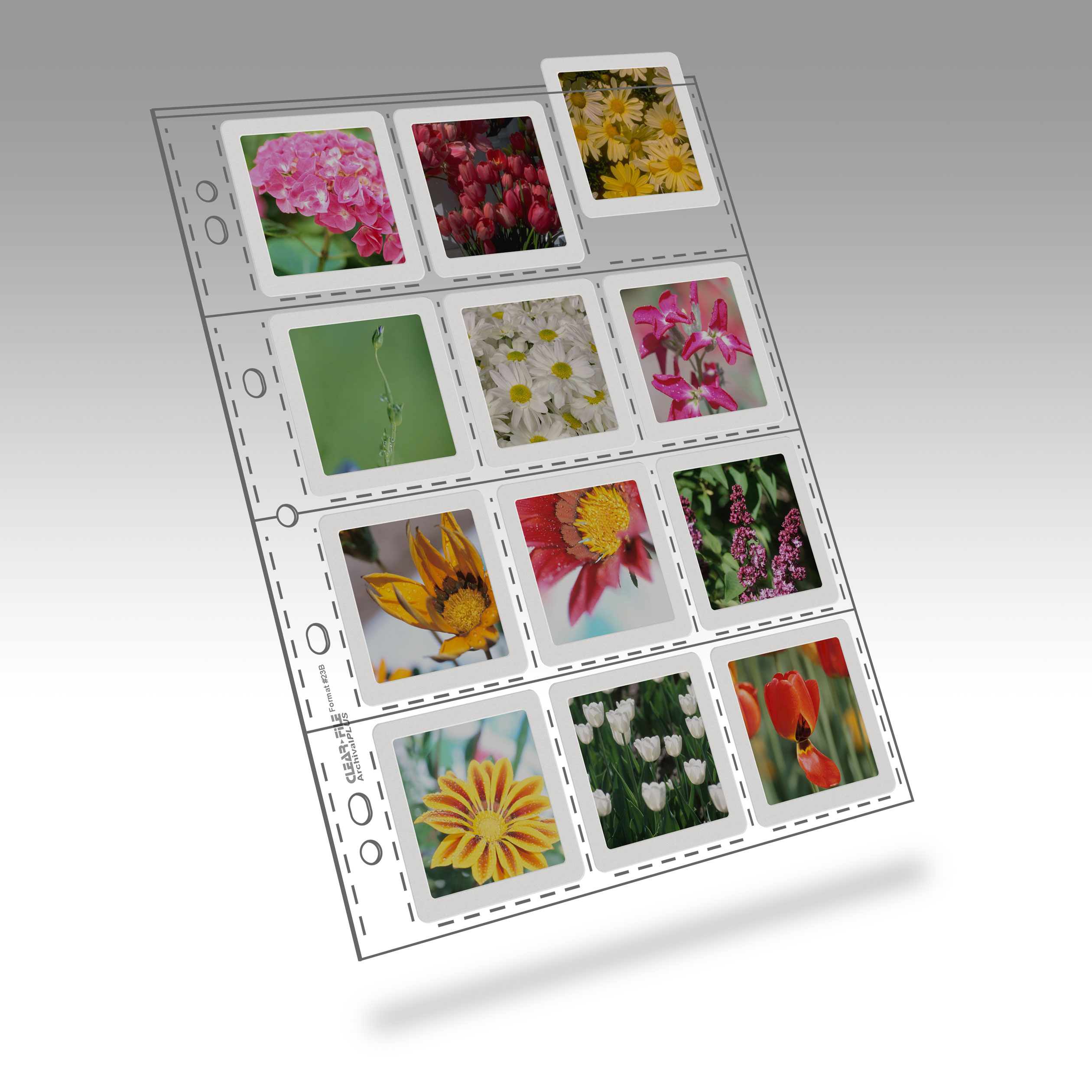 6x6cm Slide Sheet - 12 Slides/Sheet