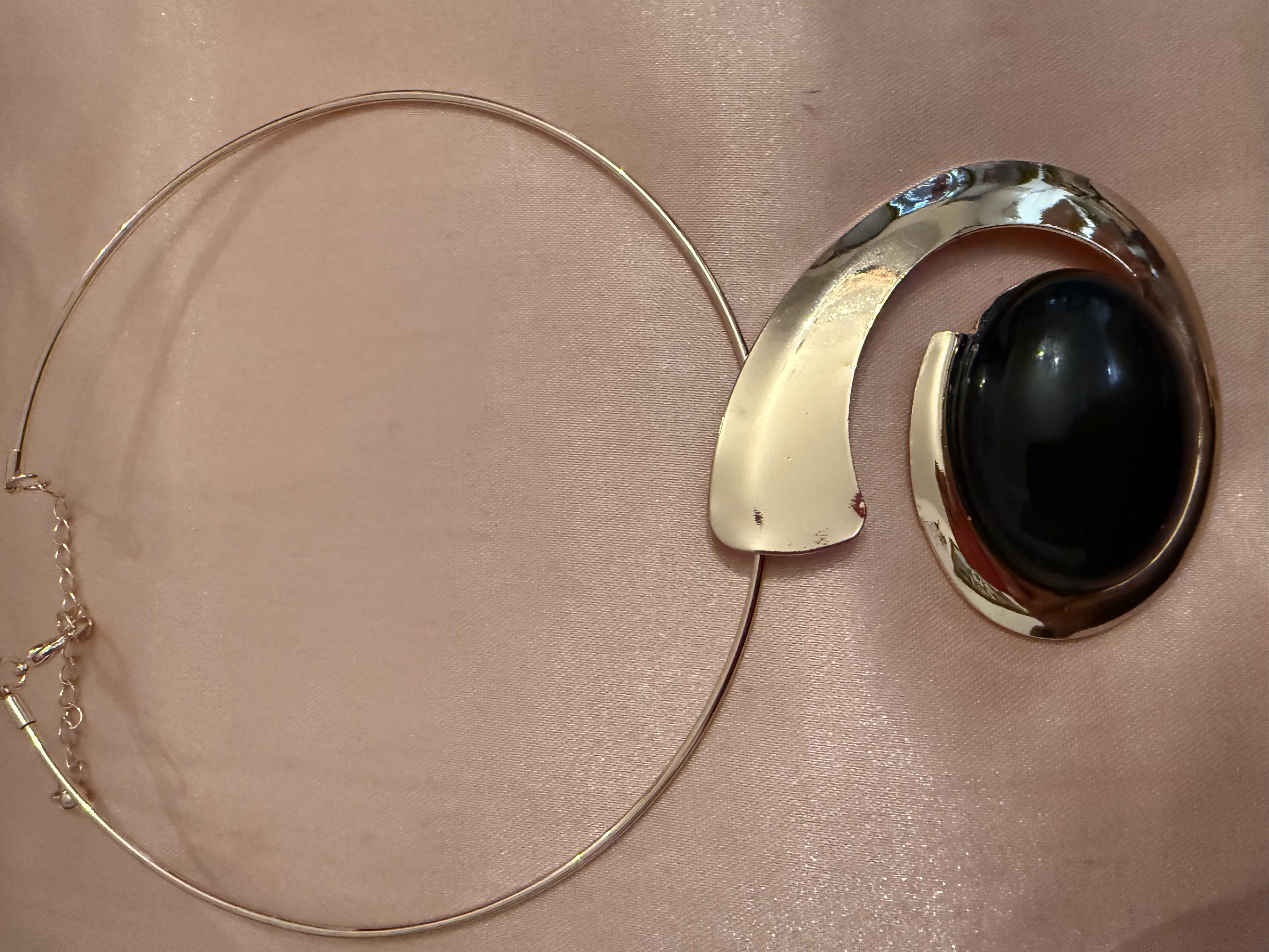 Black Pendant Necklace