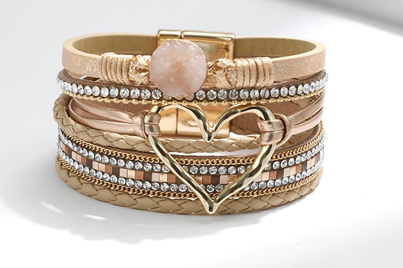 Golden bangle bracelet