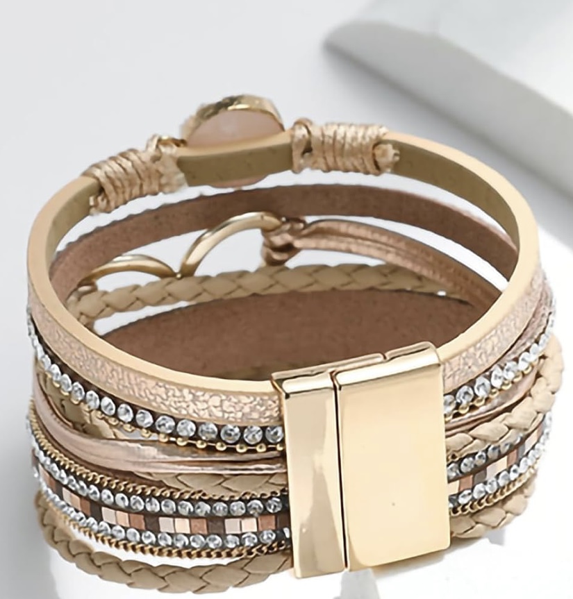 Golden bangle bracelet