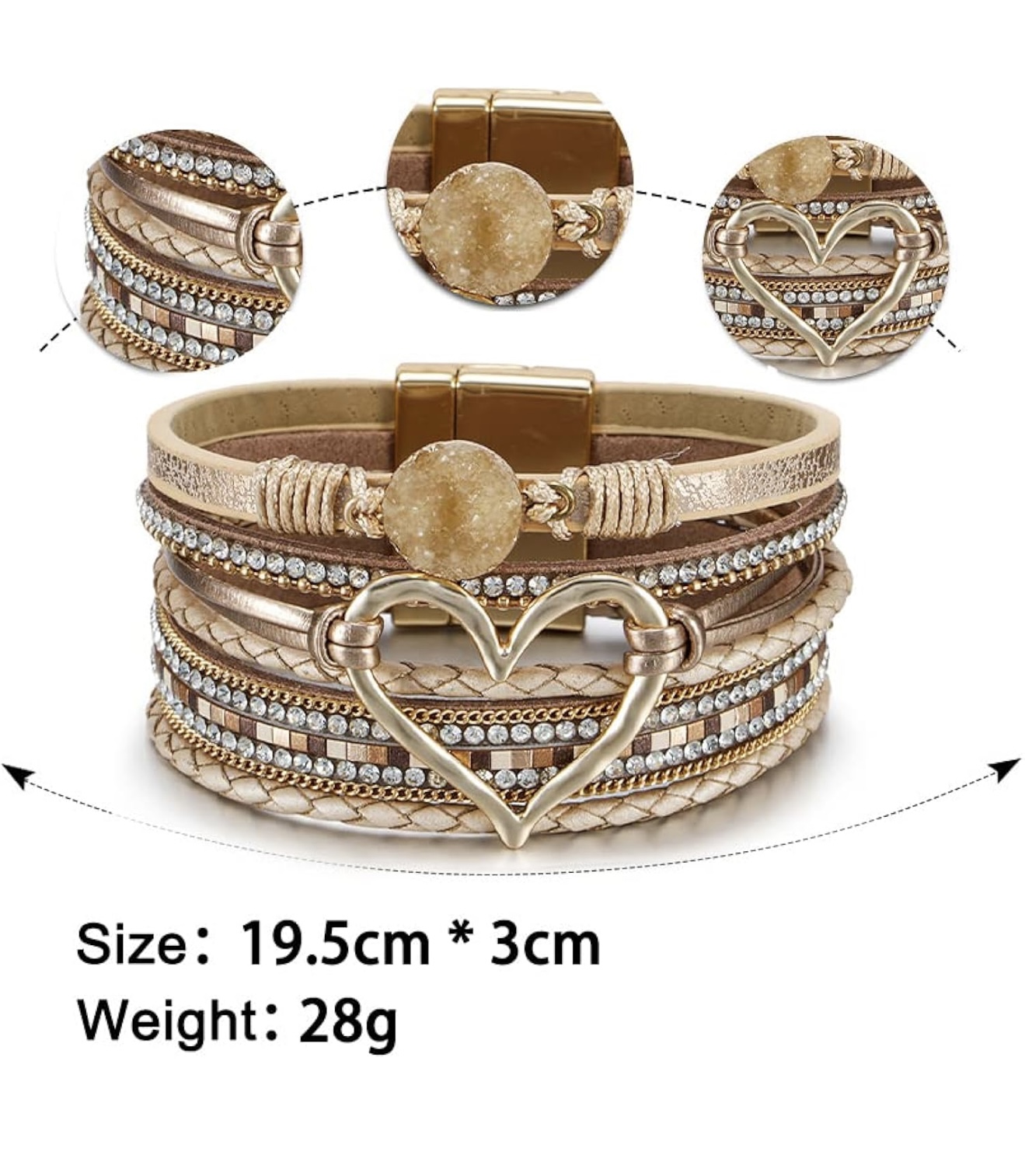 Golden bangle bracelet