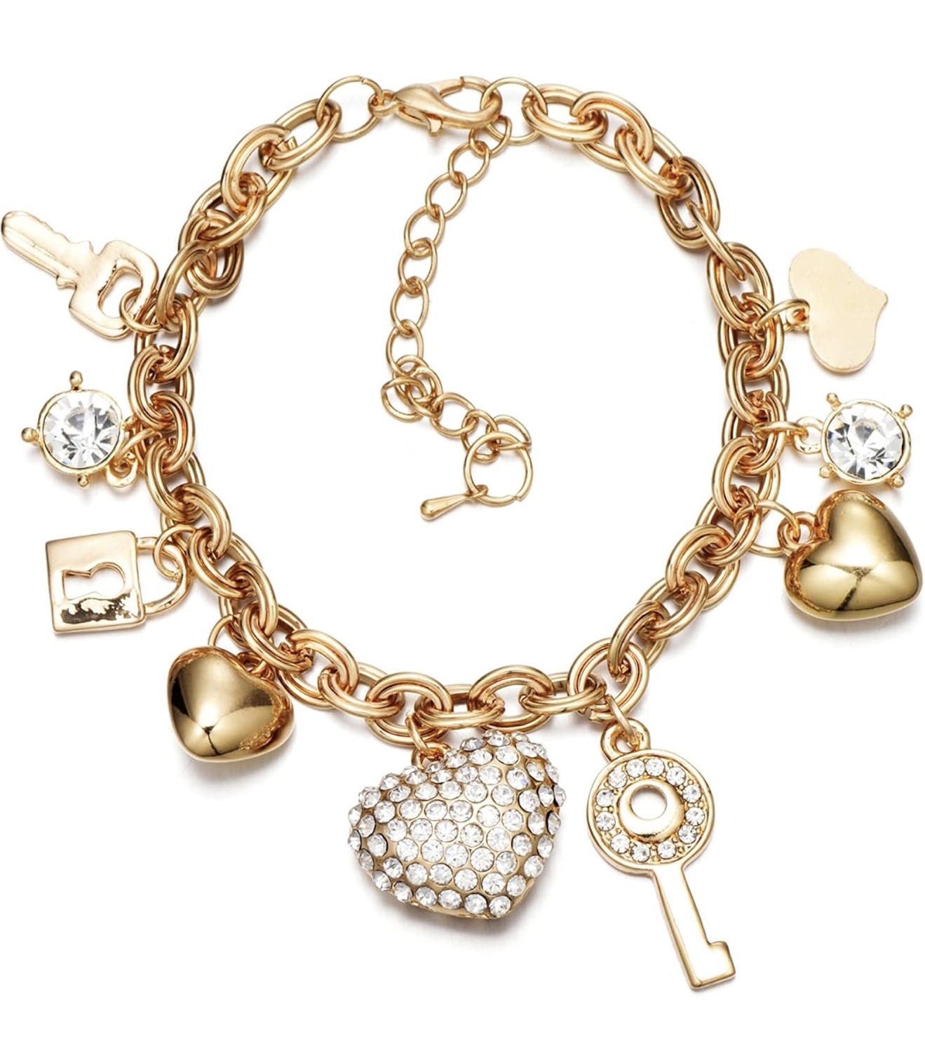 Charm bracelet/golden tone