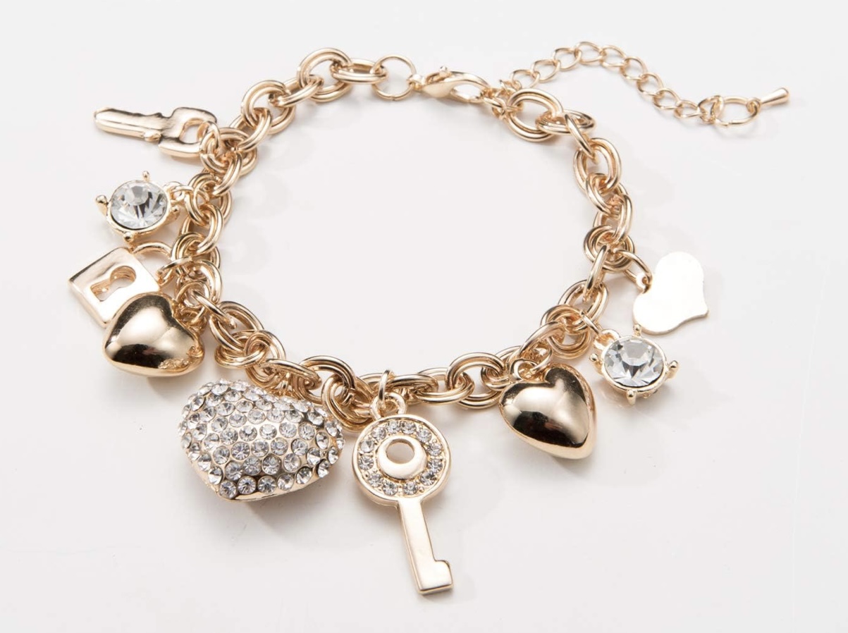 Charm bracelet/golden tone