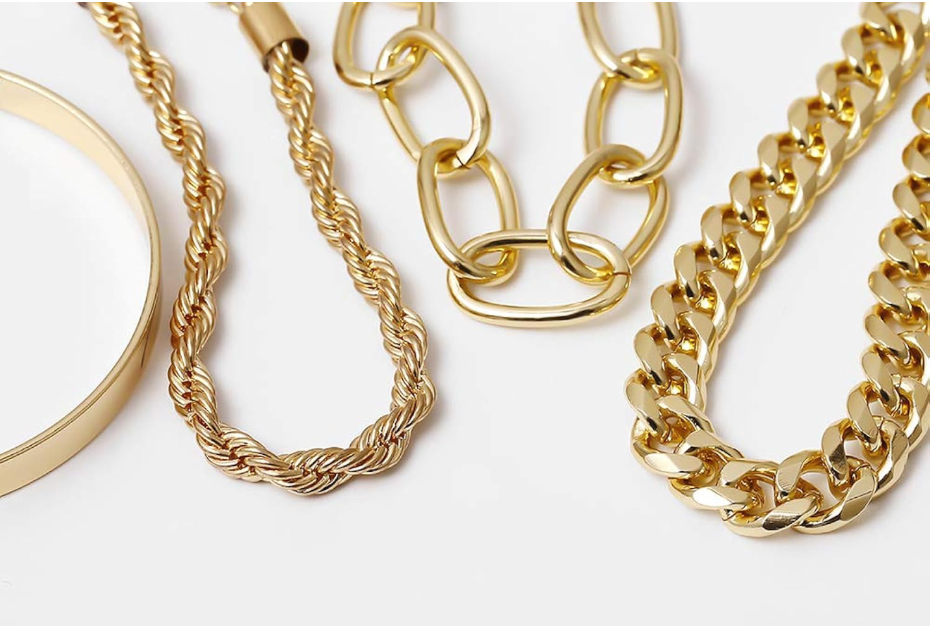 4 Golden Colored bracelets