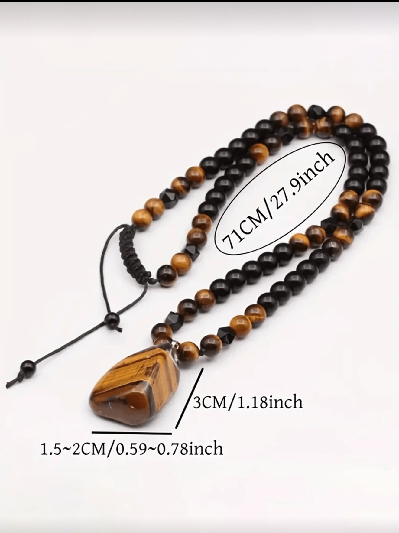 Men’s stone necklace