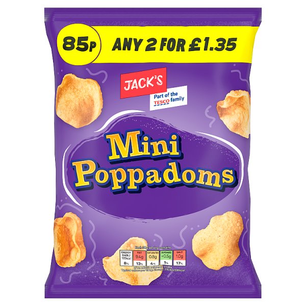 Jack's Mini Poppadoms 30g