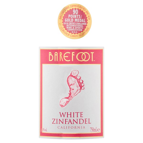 Barefoot White Zinfandel Rose Wine 75cl