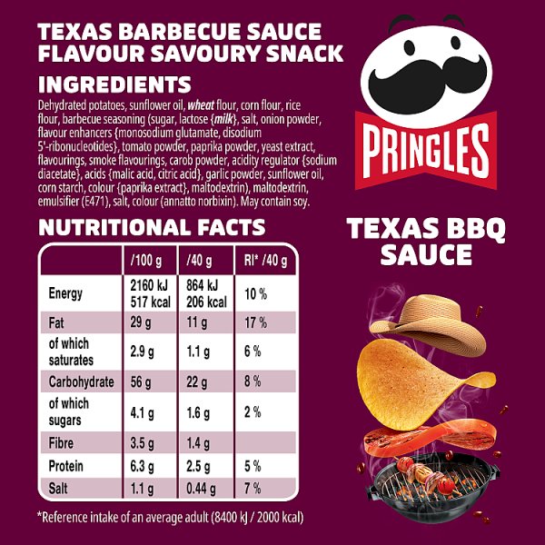 Pringles Texas BBQ Sharing Crisps 165g