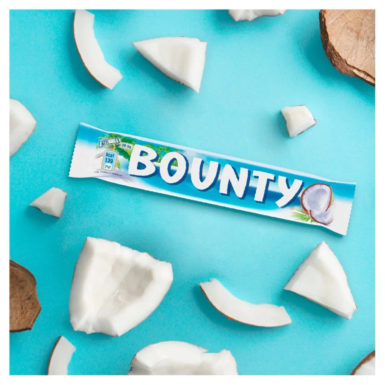 Bounty Coconut & Milk Chocolate Snack Bar Duo 57g