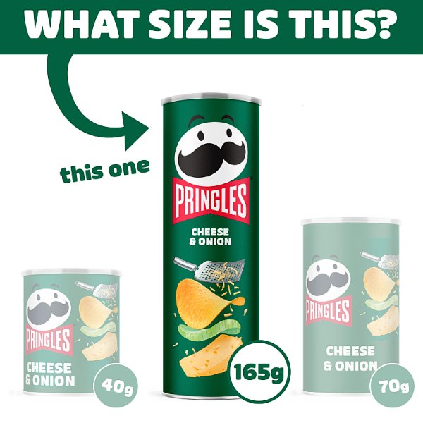 Pringles Cheese & Onion Sharing Crisps 165g