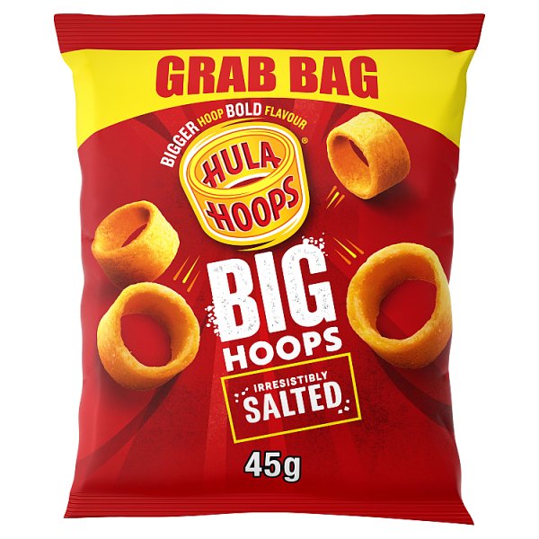 Hula Hoops Big Hoops Salted Grab Bag Crisps 45g