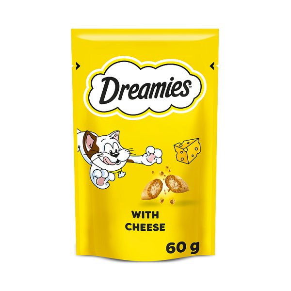 DREAMIES Cat Treat Biscuits With Cheese Flavour 60g